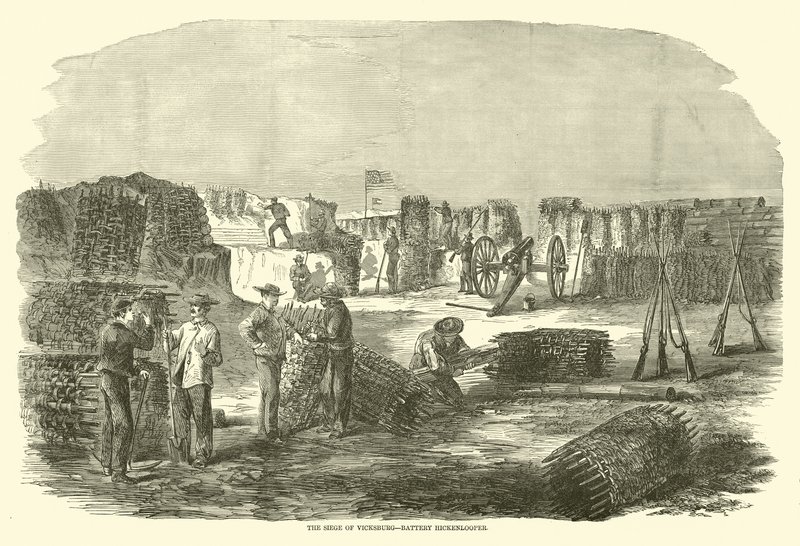 The Siege of Vicksburg, Battery Hickenlooper by American School