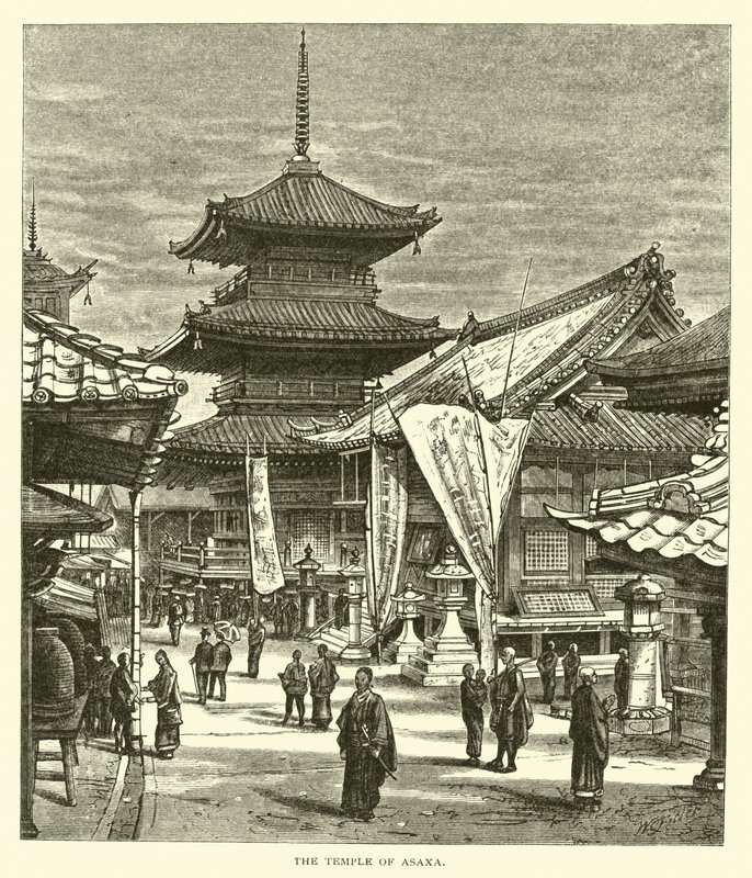 The Temple of Asakusa by American School