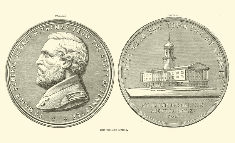 The Thomas Medal, October 1863 by American School