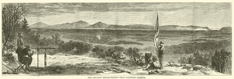 The Advance Signal-Station Near Ringgold, Georgia, May 1864 by American School