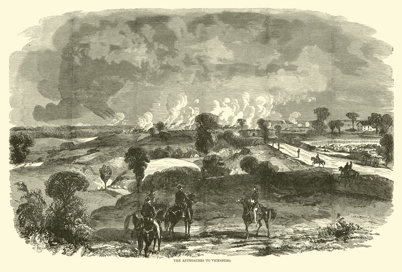 The Approaches to Vicksburg by American School