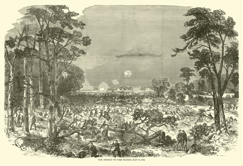 The Assault on Port Hudson, 27 May 1863 by American School