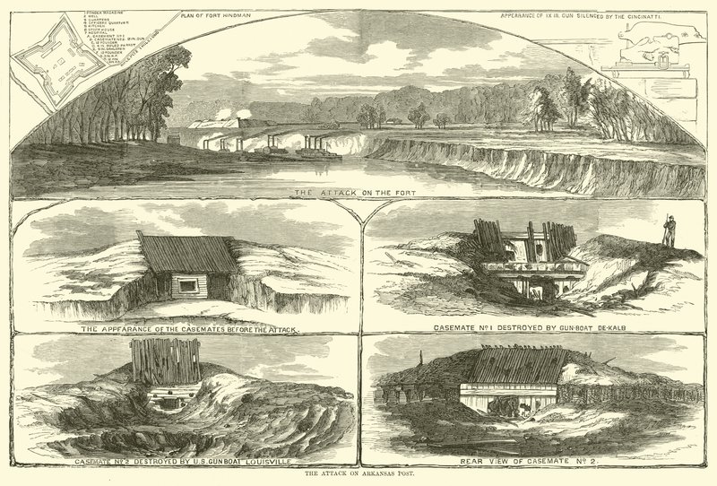 The attack on Arkansas Post, January 1863 by American School