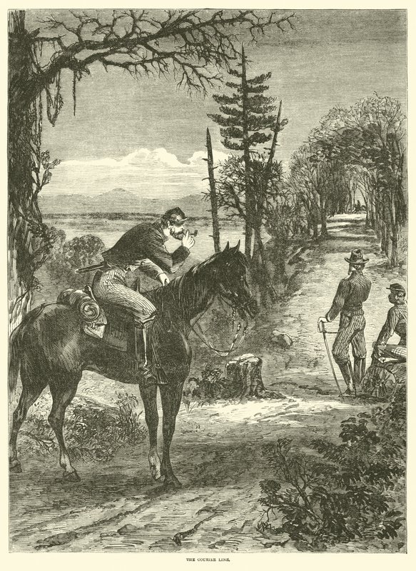The courier line, April 1863 by American School