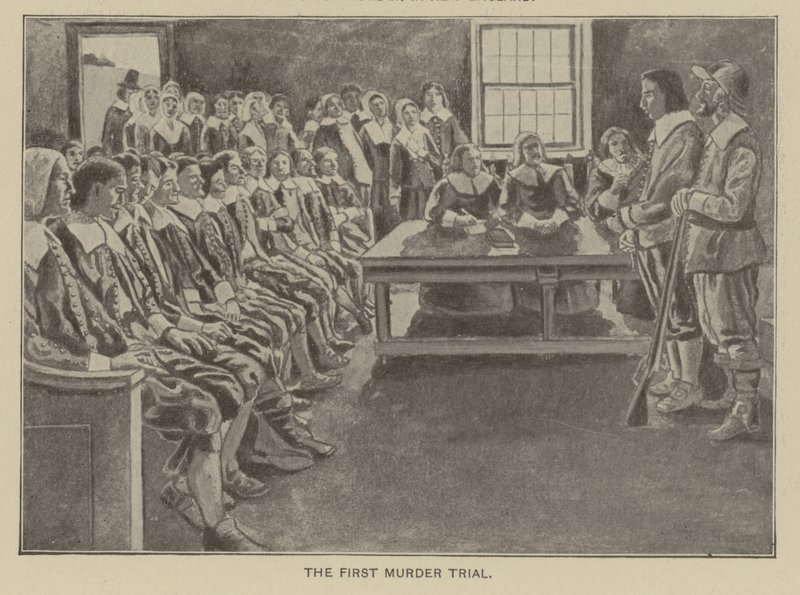 The First Murder Trial in New England by American School