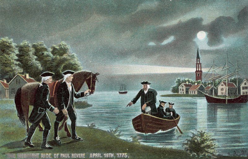The Midnight Ride of Paul Revere by American School