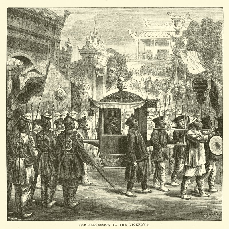 The Procession to the Viceroys by American School