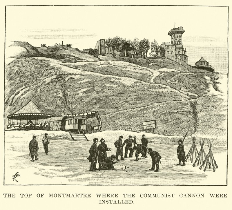 The top of Montmartre where the Communist cannon were installed by American School
