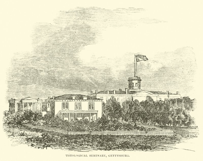 Theological Seminary, Gettysburg, July 1863 by American School