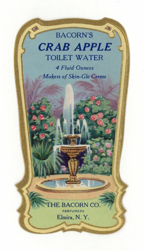 Toilet Water Label, Crab Apple by American School