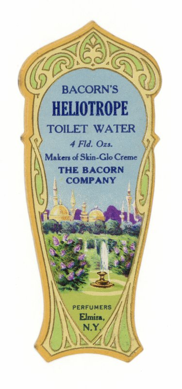 Toilet Water Label, Heliotrope by American School