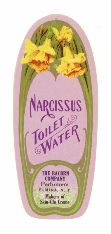Toilet Water Label, Narcissus by American School