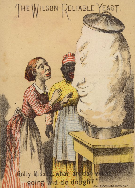 Two Women Looking Shocked at Risen Dough by American School