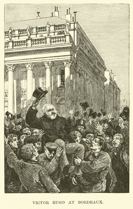 Victor Hugo at Bordeaux by American School