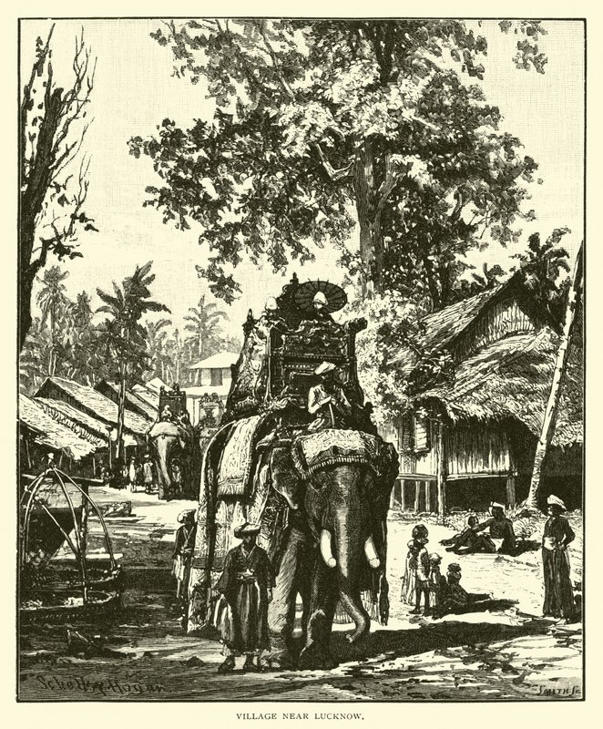 Village Near Lucknow by American School