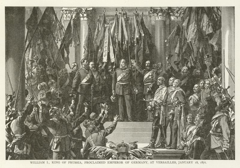 William I, King of Prussia, Proclaimed Emperor of Germany, at Versailles, 18 January 1871 by American School