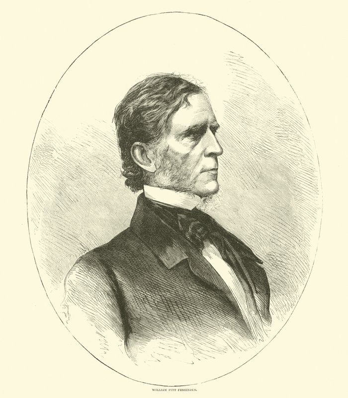 William Pitt Fessenden, April 1865 by American School