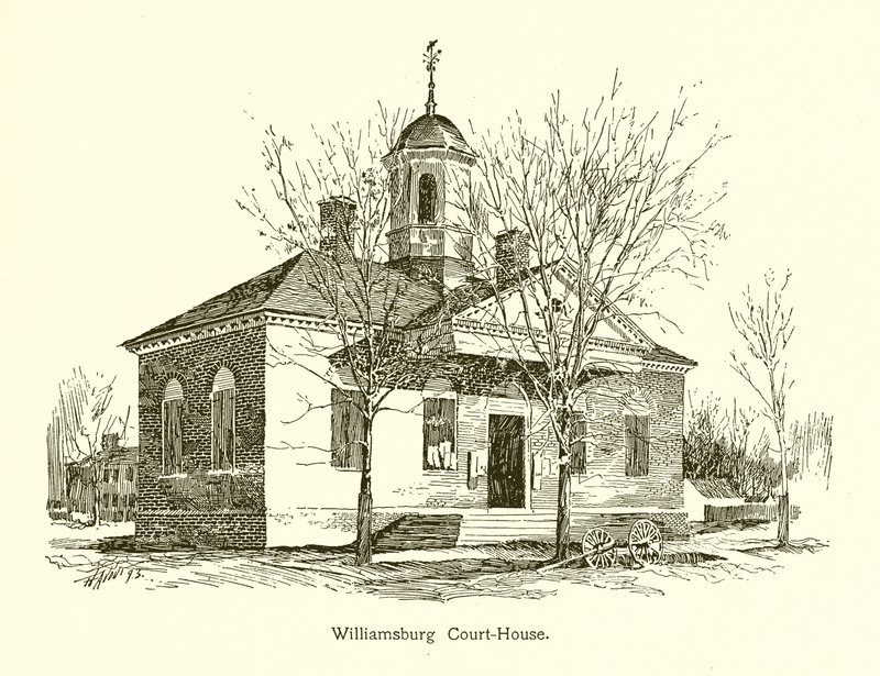 Williamsburg Court-House by American School