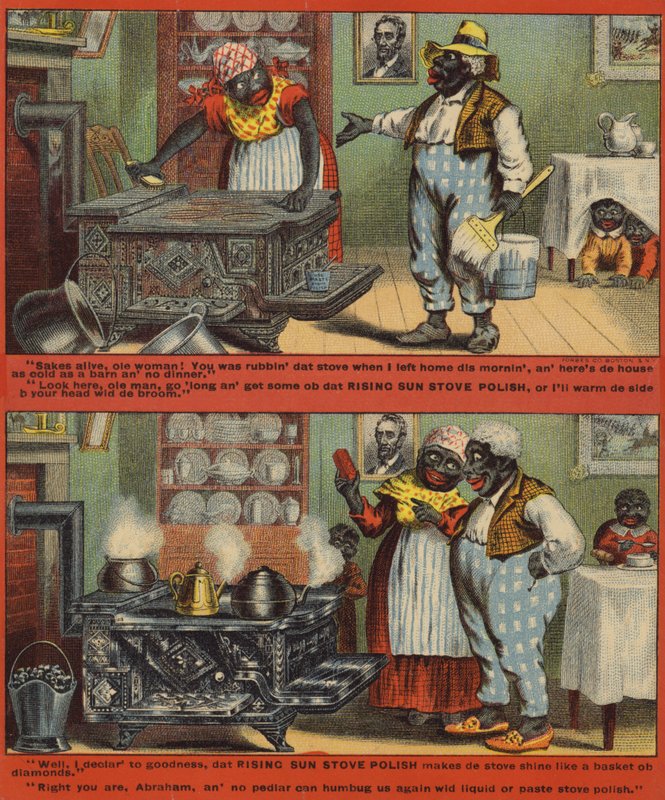 Woman Cleaning Stove by American School