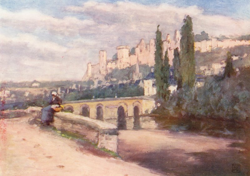 Chinon from the Quay by Amy B. Atkinson