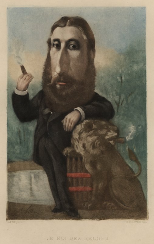 Leopold II, King of the Belgians by Andre Gill