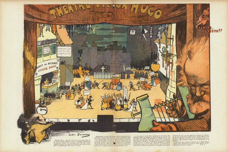 Centenary of the Birth of Victor Hugo, Illustration for Le Rire by Andre Devambez