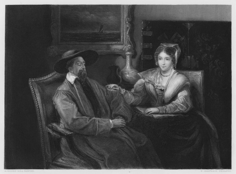 Dry Reading, from the picture in the Vernon Gallery by Andrew (after) Geddes
