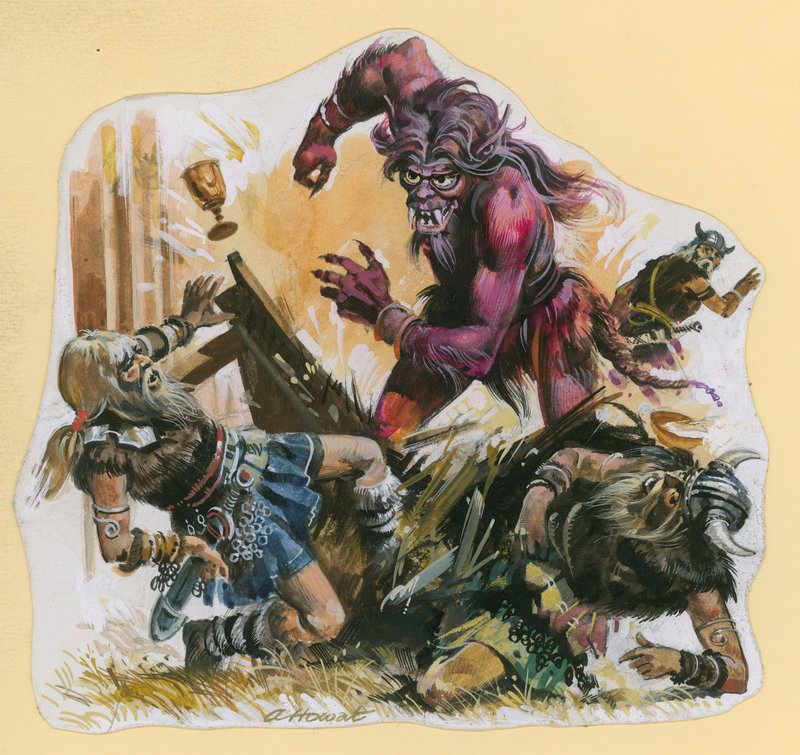 Scene from Beowulf by Andrew Howat