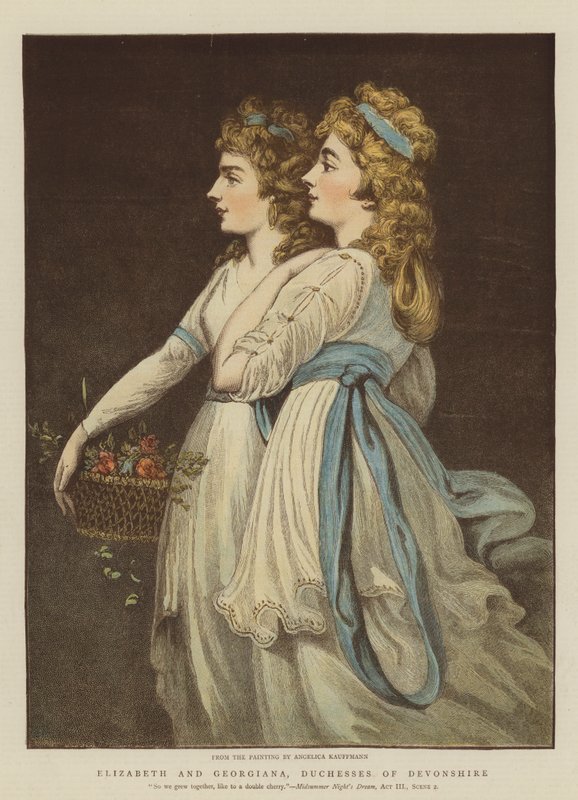 Elizabeth and Georgiana, Duchesses of Devonshire by Angelica Kauffmann