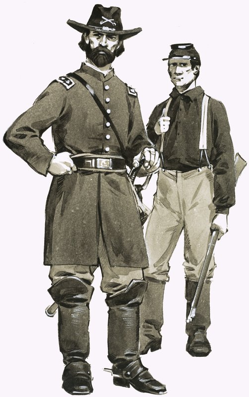 A US Cavalry Officer and Trooper by Angus McBride