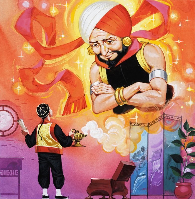 Aladdin and his Wonderful Lamp by Angus McBride