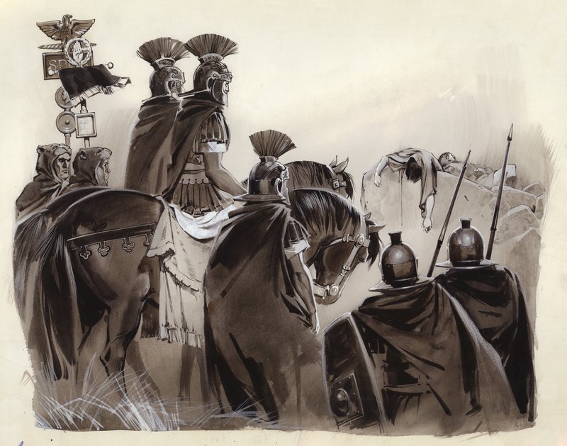 Brutus and Cassius dead by Angus McBride