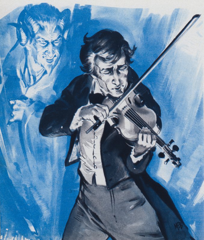 Nicolo Paganini - had he sold his soul to the devil by Angus McBride