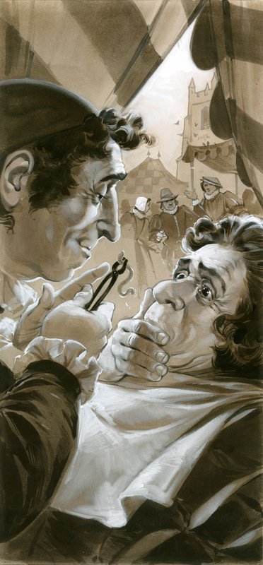 Quack Dentist with Worm by Angus McBride
