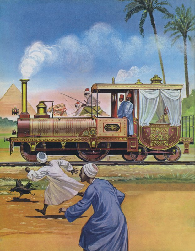 The Khedive of Egypt had an engine and carriage built in England in 1862 by Angus McBride