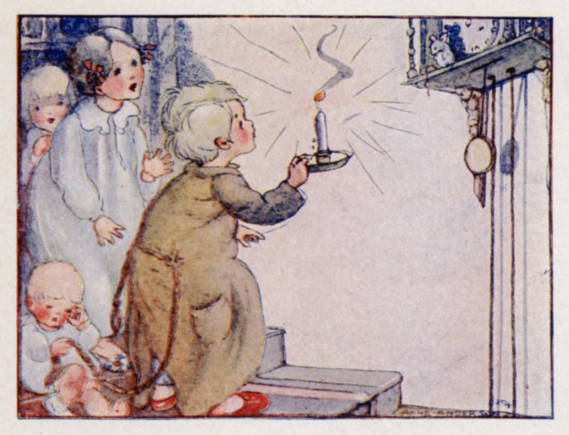 Nursery rhyme: Dickery, Dickery, Dock! by Anne (after) Anderson
