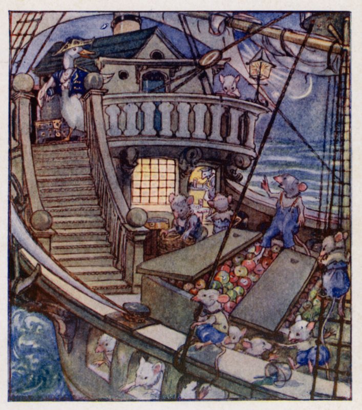 Nursery Rhyme: I Saw A Ship A-Sailing by Anne (after) Anderson