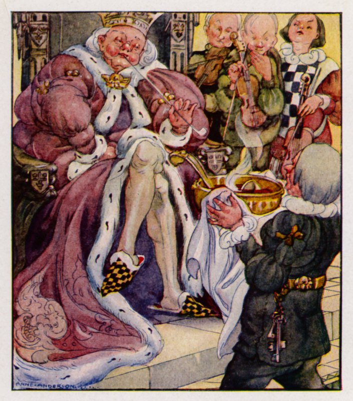 Nursery rhyme: Old King Cole Was A Merry Old Soul by Anne (after) Anderson