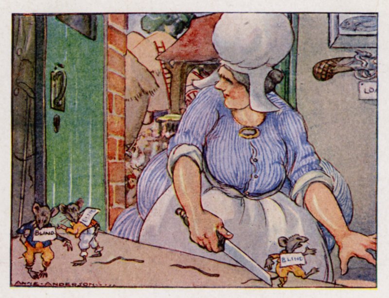 Nursery Rhyme: Three Blind Mice by Anne (after) Anderson
