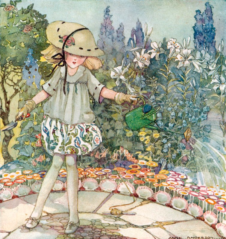 Mistress Mary, Quite Contrary, How Does Your Garden Grow by Anne Anderson
