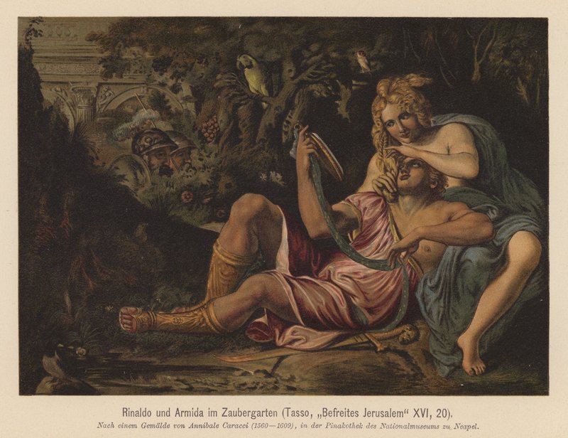Scene from Gerusalemme liberata, by Torquato Tasso by Annibale (after) Carracci