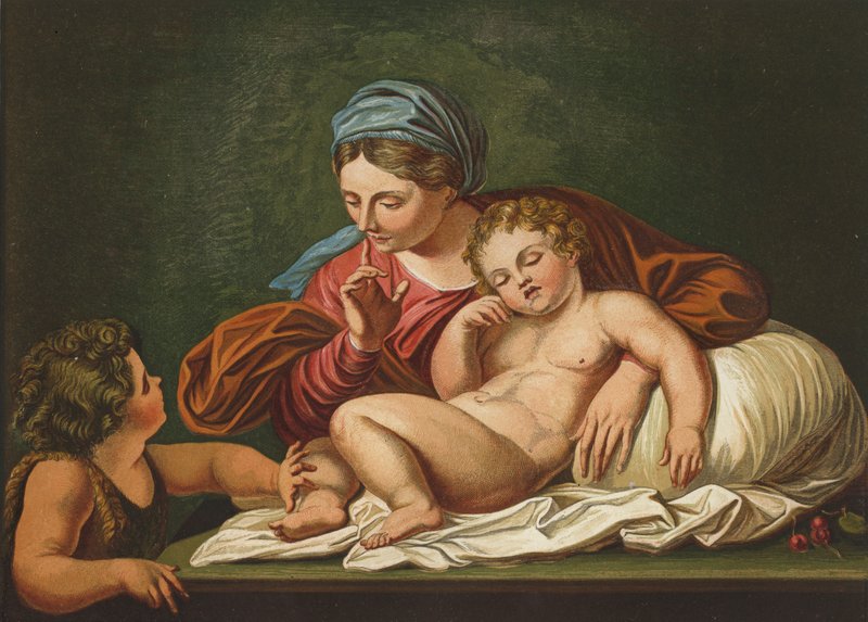 The Virgin, Infant Saviour and St John by Annibale after Carracci