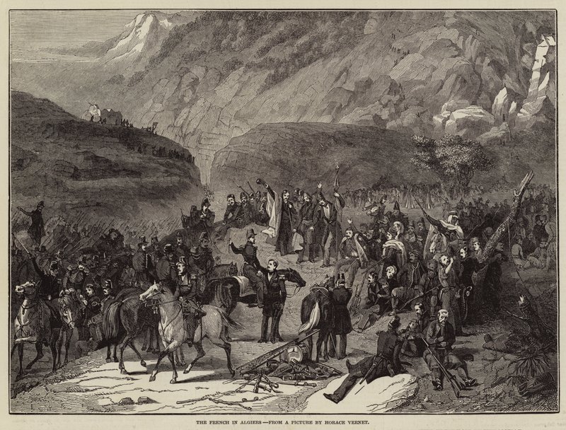 The French in Algiers by Antoine Charles Horace Vernet