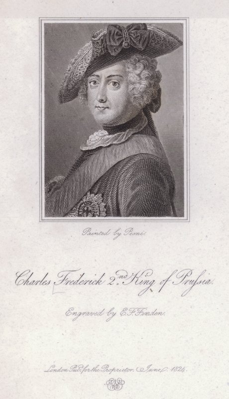 Frederick the Great, King of Prussia (engraving) by Antoine Pesne
