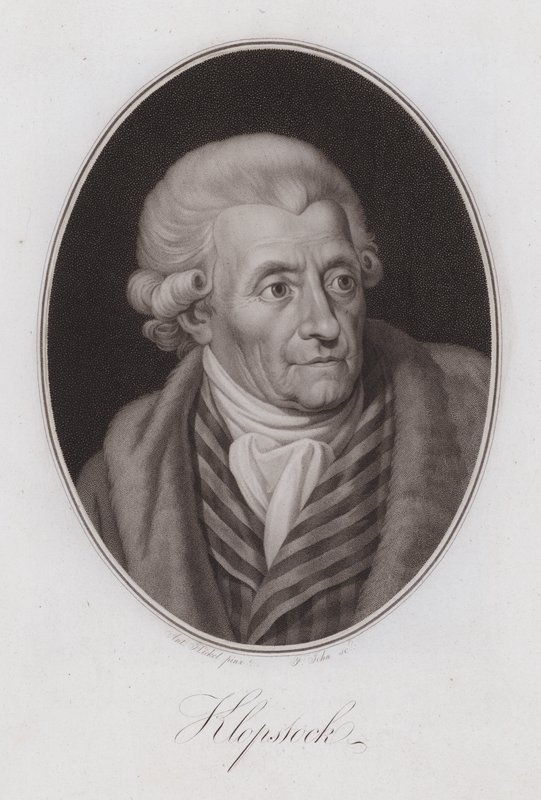 Friedrich Gottlieb Klopstock, German poet by Anton Hickel