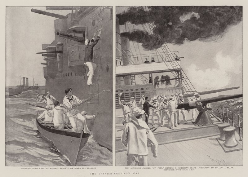 The Spanish-American War by Antonio the Elder Gonzalez Velazquez