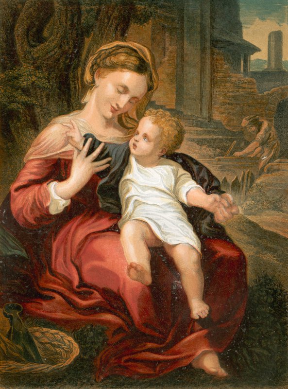 The Holy Family by Antonio da Correggio