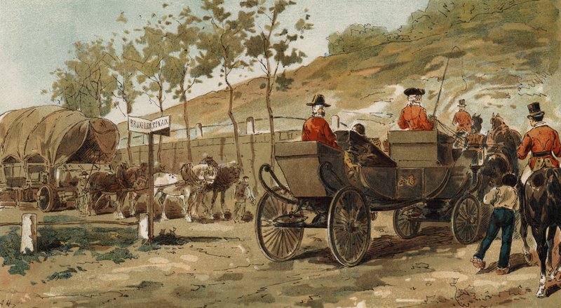 Renaix Wagon and Royal Carriage of King Leopold I, Belgium, 19th Century by Armand Jean Heins