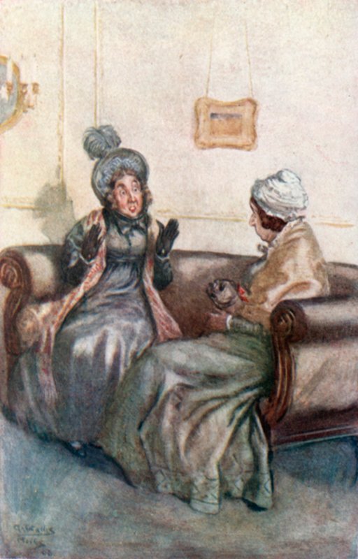 Illustration for Northanger Abbey by Arthur Wallis Mills