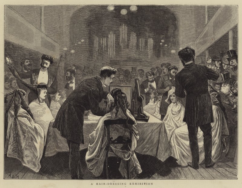 A Hair-Dressing Exhibition by Arthur Boyd Houghton